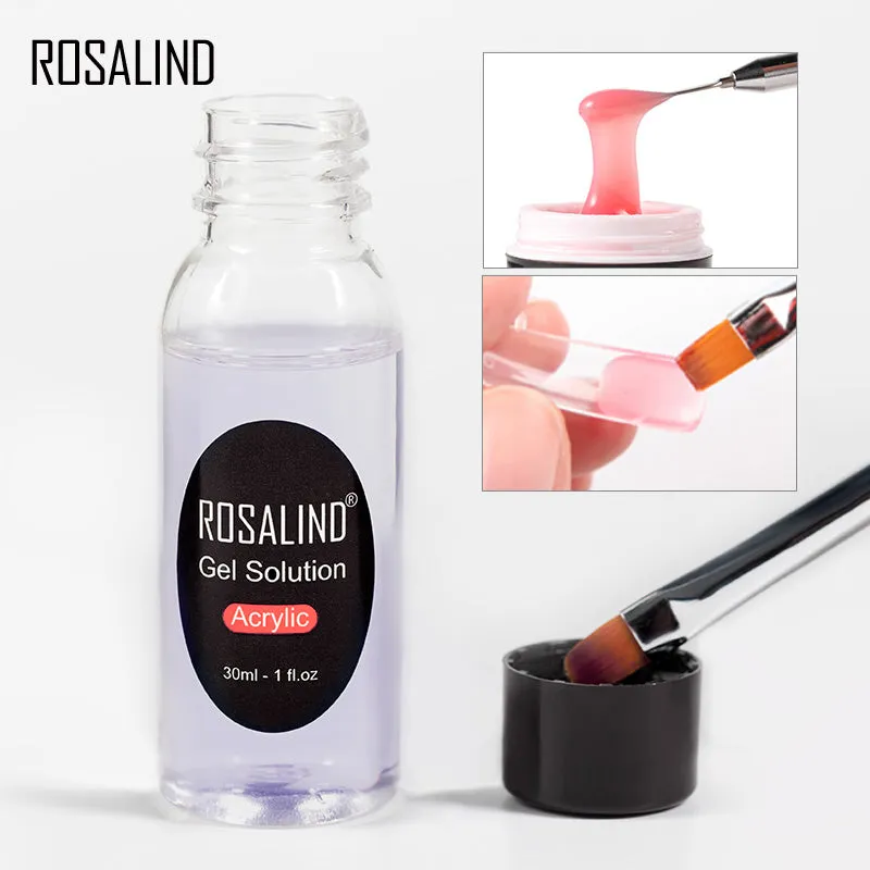 ROSALIND Poly Nail Gel Kit 15ml Nail Extension with 36W Nail Lamp Full Manicure Poly UV Gel Set For Nails Tool Kit