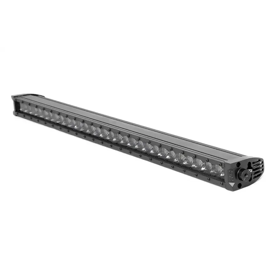 Rough Country Black Series LED Light Bar 30" Single Row - Cool White DRL | Universal