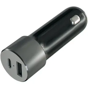 Satechi 72W Space Grey USB-C and USB-A Car Charger - High-Performance and Efficient