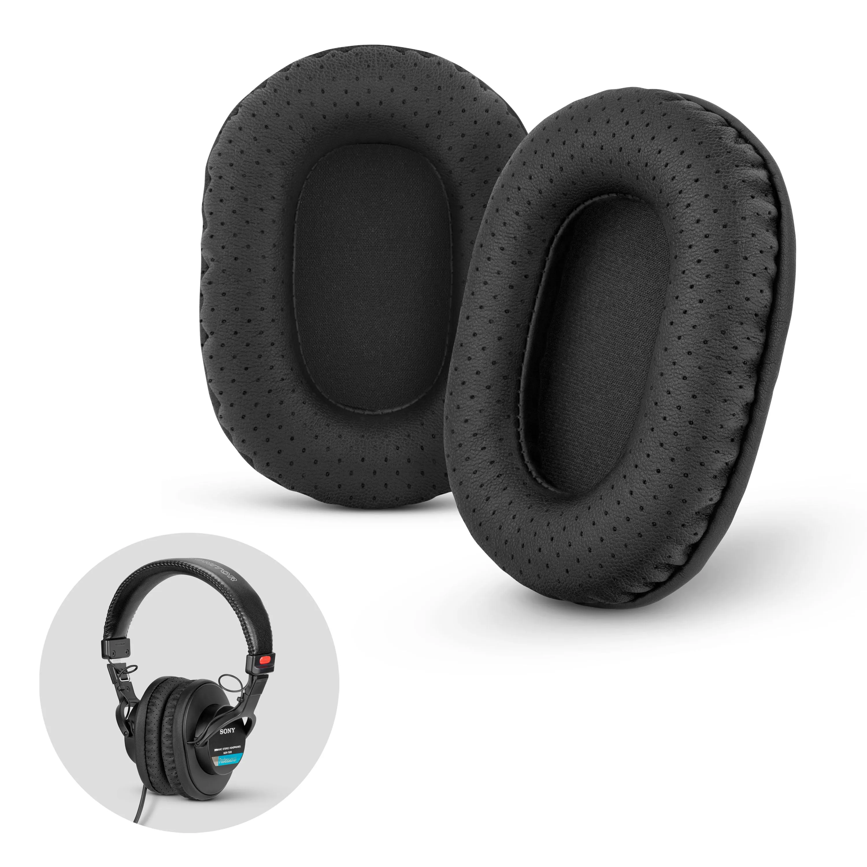 SONY MDR-7506 Perforated Replacement Earpads Also Suitable for V6, CD900ST Headphones (PERF)