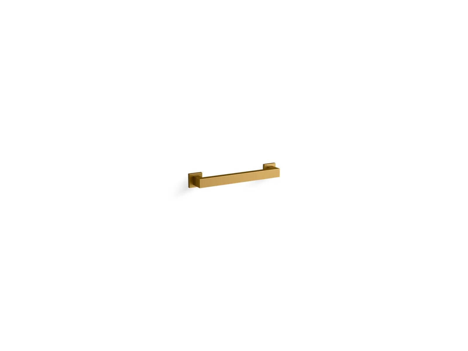 Square 13.94" Grab Bars in Vibrant Brushed Moderne Brass