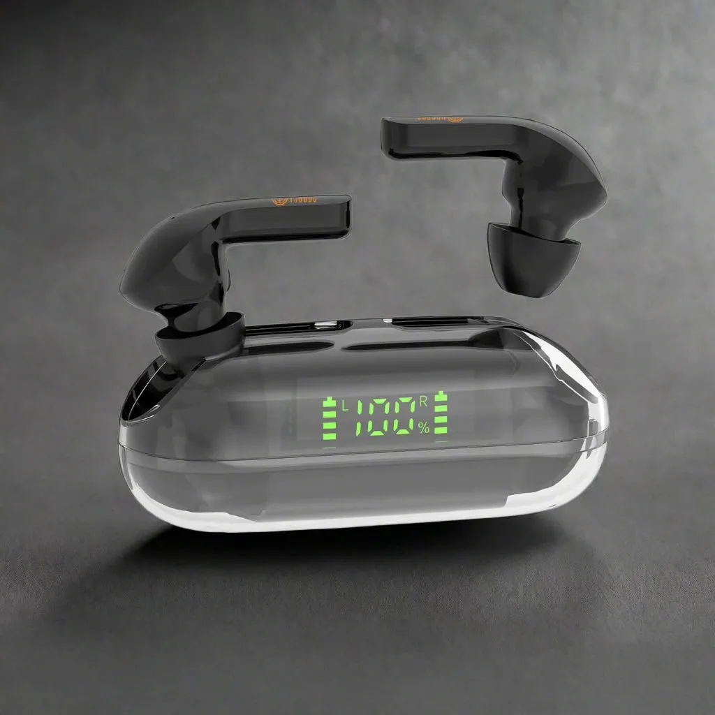 T33 TWS LCD Transparent In-Ear Headphones