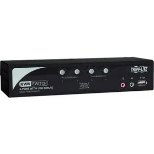 Tripp Lite by Eaton 4-Port KVM Switch with Audio, OSD and Peripheral Sharing