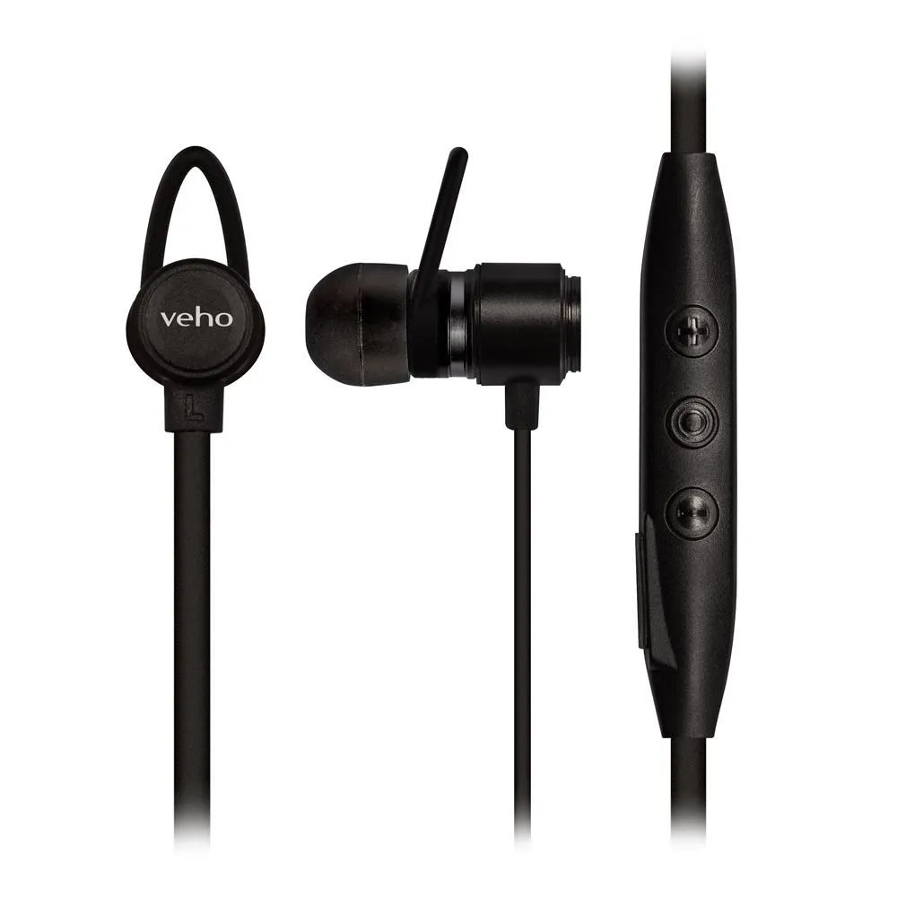 Veho ZB-2 In-Ear Premium Bluetooth Headphones Black