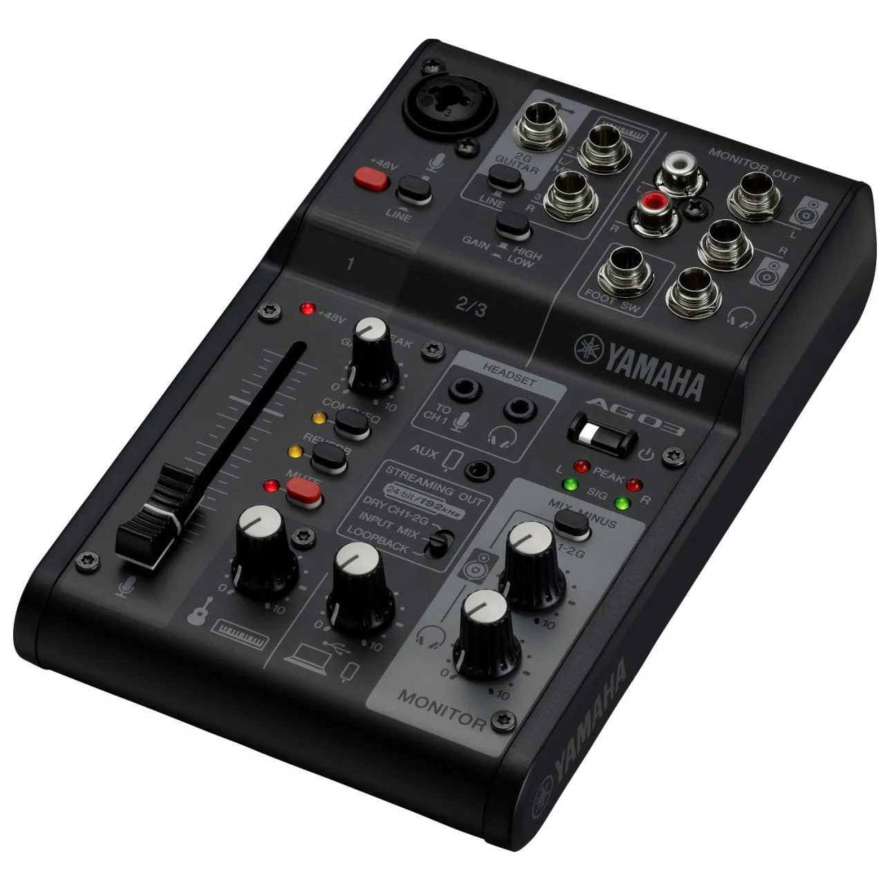 Yamaha AG03 Mk2 3-channel Mixer and USB Audio Interface