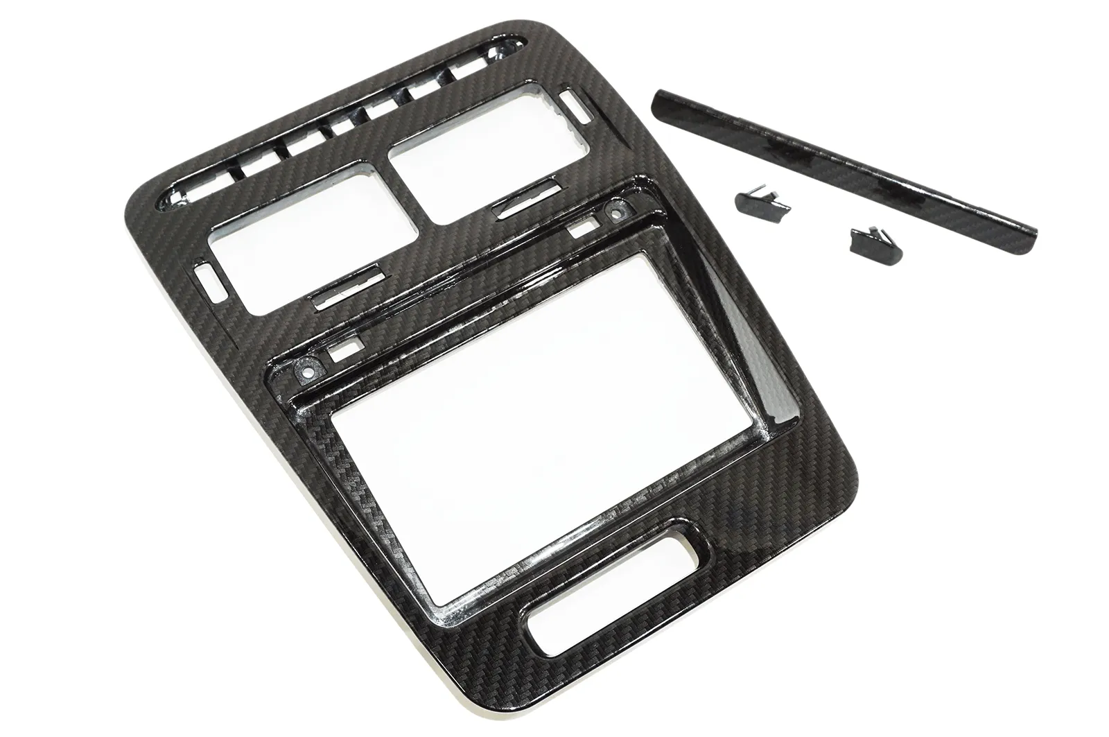 ZSPEC LHD Hydro-Dipped Double-Din Radio Bezel w/Brackets, Nissan Z32 300zx